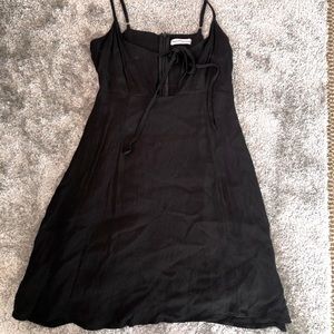 Black spaghetti strap dress
